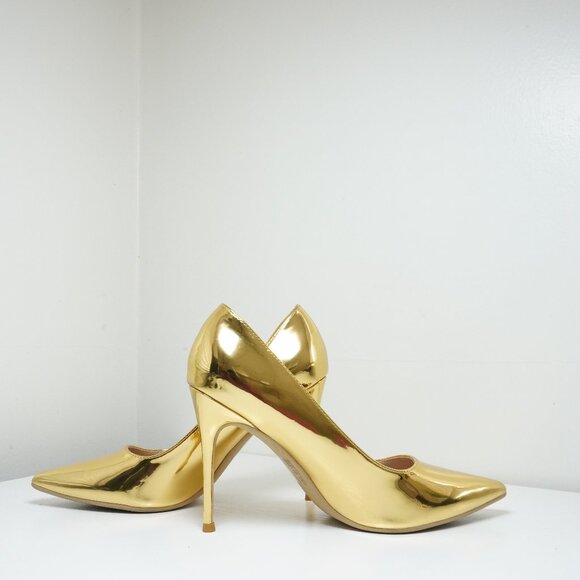 Gold Mirror Stiletto Pumps – Size 9 | Worn Once – Like New - Picture 8 of 12
